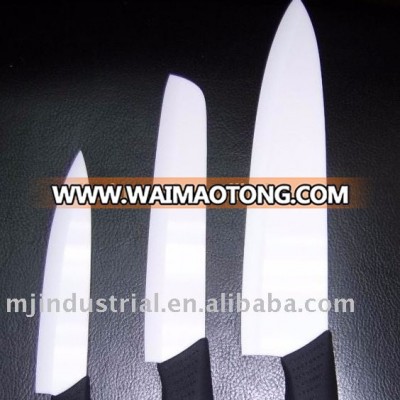 2018 Wholesale 3 Pieces White Ceramic Kitchen Knives Set 5&quot; Utility 6&quot; Chef 8&quot; Chef