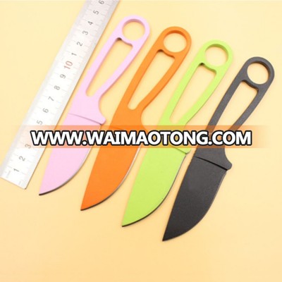 High quality outdoor special ant knife survival, fixed blade with plastic sheath