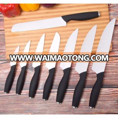 2018 Amazon Hottest 8 pieces white ceramic knife set with Convex edge V3 Grinding