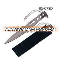 fixed blade titanium dive knife with nylon sheath